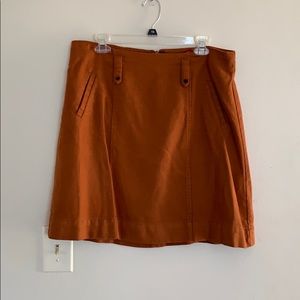 Merona terra-cotta pencil skirt w pockets. Size 14
